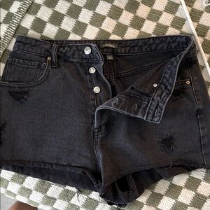 Wild Fable Charcoal Button-Fly Denim Shorts